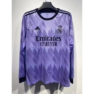 Camiseta Real Madrid Manga Larga Segunda 2022/2023