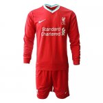 Camiseta Liverpool Ninos Manga Larga Primera 2020-21