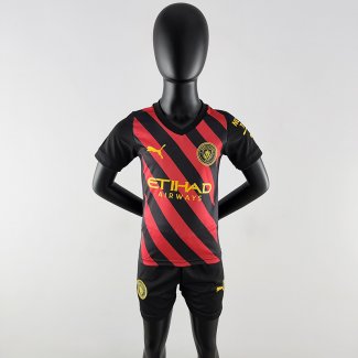 Camiseta Manchester City Ninos Segunda 2022/2023